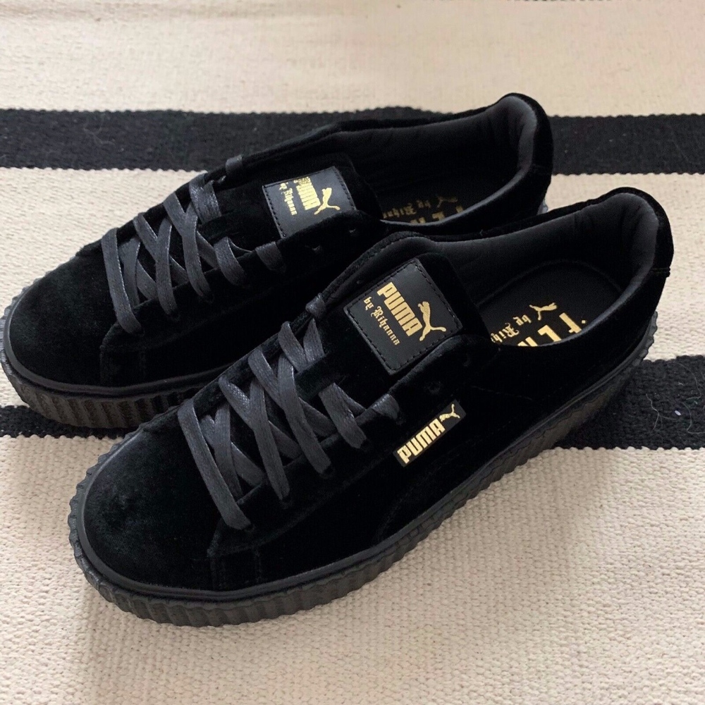 Puma x Rihanna Fenty Creepers Triple Black Velvet